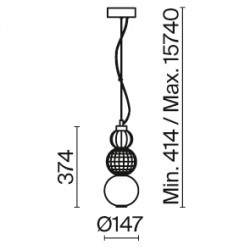 COLLAR 16W lampa wisząca
