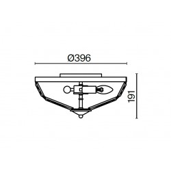 BASFOR lampa plafon