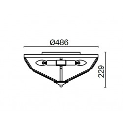 BASFOR lampa plafon