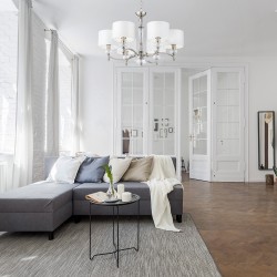 ALICANTA nikiel lampa wisząca