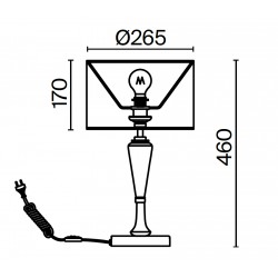 ALICANTA nikiel lampa wisząca