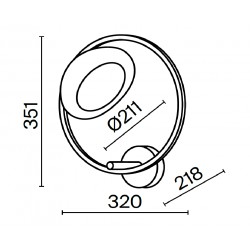Jack-stone 8W lampa kinkiet