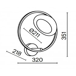 Jack-stone 8W lampa kinkiet