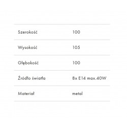 Tubo VIII Lampa wisząca