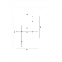 ABBA złoto-biała 70cm