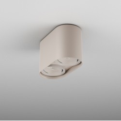 VYRO x2 round move LED natynkowy biały