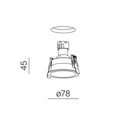 HOLLOW GU10 wpuszczany