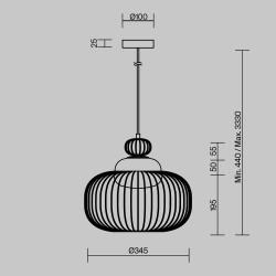Lampa wisząca Levitation śr. 35