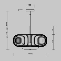 Lampa wisząca Levitation śr. 35