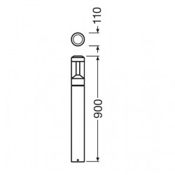 BOLLARD 500 LANTERN