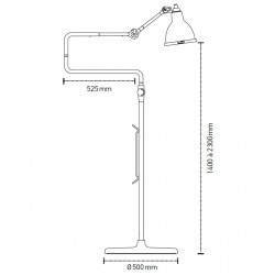 LAMPE GRAS N° 205 BL-COP ekspozycja