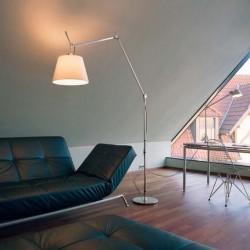 Artemide Tolomeo Mega Lampa Stojaca Pergaminowa