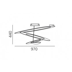 Artemide Pirce LED Lampa Wiszaca Biala