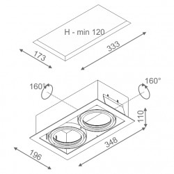 Ring 111 wpuszczany 12V