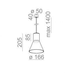 MODERN GLASS Tube E27 zwieszany
