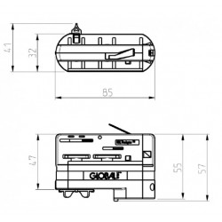 Adaptor elektryczyn do szynoprzewodu XTS