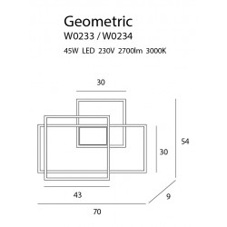 Geometric plafon