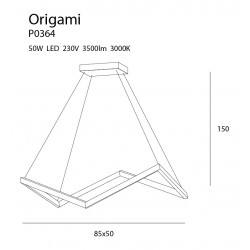 Origami zwis duży