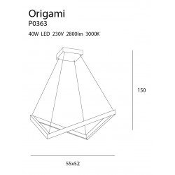 Origami zwis duży