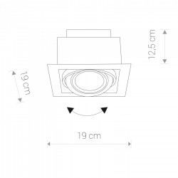DOWNLIGHT ES111 black