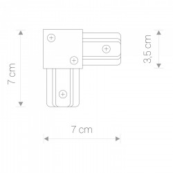 PROFILE L-CONNECTOR black