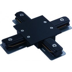 PROFILE RECESSED X-CONNECTOR black