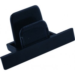 PROFILE RECESSED DEAD END CAP black