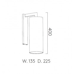 Ravello Wall Tube 135