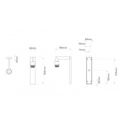 Ravello Wall Tube 135