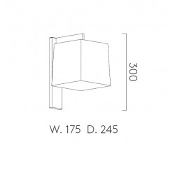 Ravello Wall Tapered Square 175