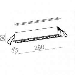 RAFTER points LED trim wpuszczany