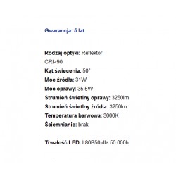 RAFTER points LED trim wpuszczany