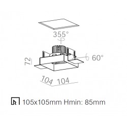 HOLLOW mini LED wpuszczany