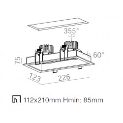 HOLLOW mini LED wpuszczany