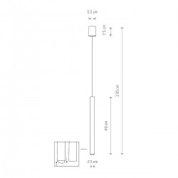 Laser 490 lampa wisząca