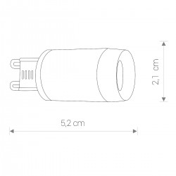 Żarówka LED G9 LENS 3W 3000K