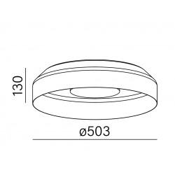 MAXI RING dot LED 230V natynkowy