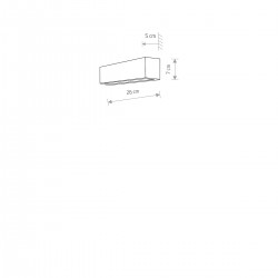 STRAIGHT LED Kinkiet