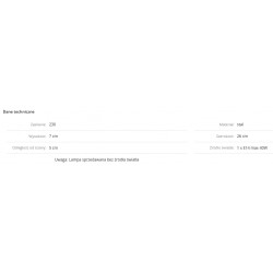 STRAIGHT LED Kinkiet