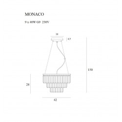 Monaco Lampa wisząca