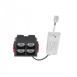 MIDI LED 16W Podtynkowa lampa kwadratowa