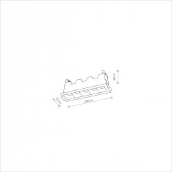 MIDI LED 16W Oprawa kwadratowa natynkowa