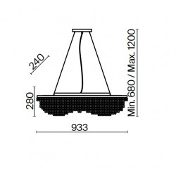 BASFOR lampa plafon