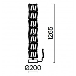 PUNTES E14 X 8 lampa podłogowa